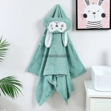 Cuddle Up with Cute Animal Face Hooded Soft Baby Towels: The Perfect Bath Time Companion