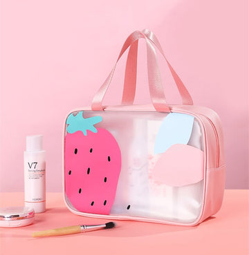 Versatile and Stylish: Waterproof Fruit Theme Multipurpose Storage Bag with Shoe Pocket