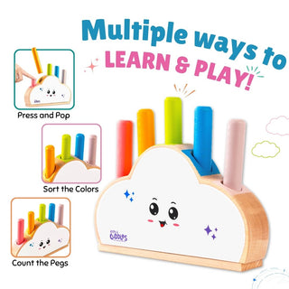 Wooden Cloudy Pop for Kids