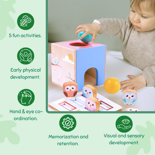 Wooden Activity Cube for Kids