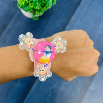 Princess Theme Spinner Slap Wristbands for Kids