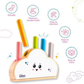 Wooden Cloudy Pop for Kids