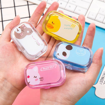Mini Cute Cartoon Animals: Adorable and Portable Contact Lens Case