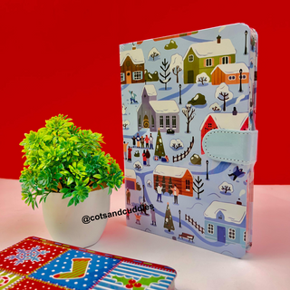 Christmas Themed Button Diary