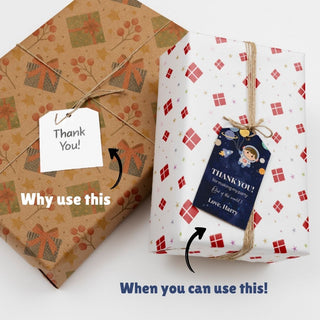 Personalized Thank You Tags for Return Gifts - Space (18pcs) (PREPAID ONLY)