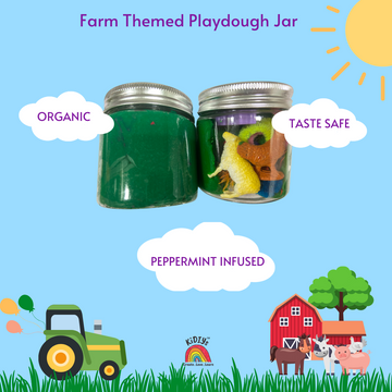 Farm Playdough Curiosity Jar