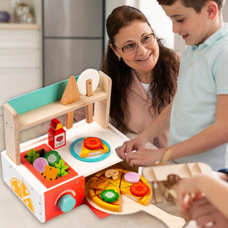 Pretend Play Pizza Station for Kids