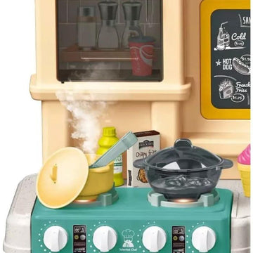 85 Pcs Play House Full Kitchen Toys Set for Children Pretend Play