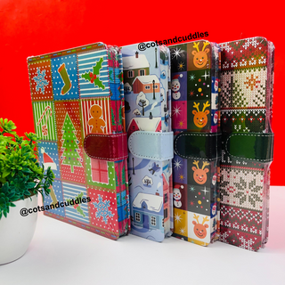 Christmas Themed Button Diary