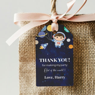 Personalized Thank You Tags for Return Gifts - Space (18pcs) (PREPAID ONLY)