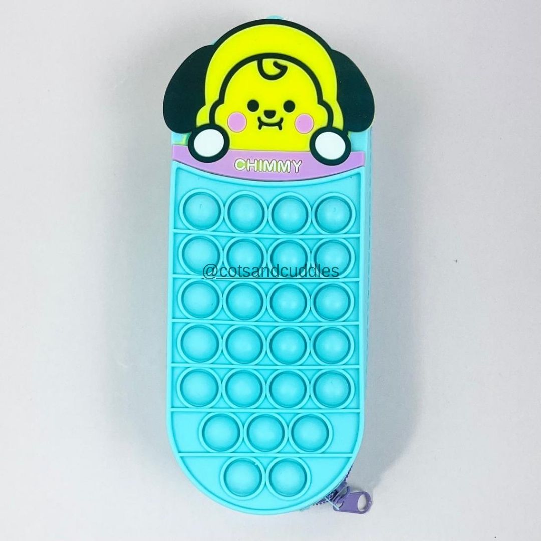 BTS Chimmy Popit Pouch: A Fun and Functional Stationery Storage for Kids