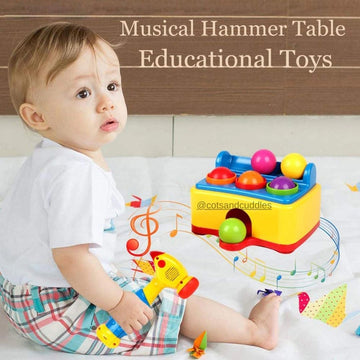 Interactive Hammer Table Ball Pounding Musical Toy: Fun and Educational Play for Kids