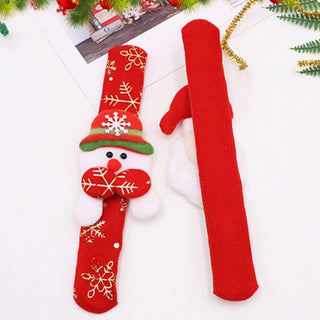 Christmas Design Soft Plush Slap Band for Kids (1pc)