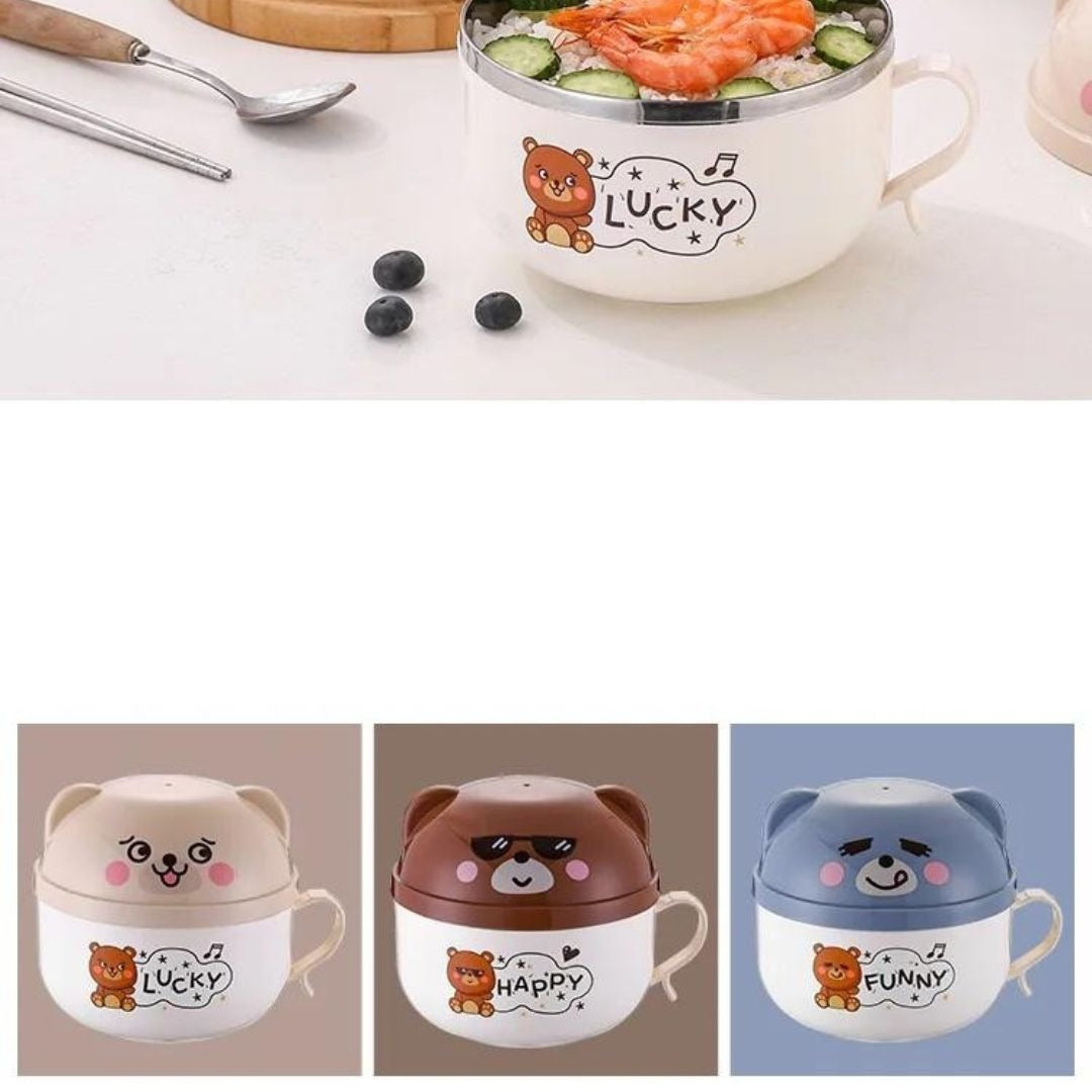 Bear Design Noodle Bowl