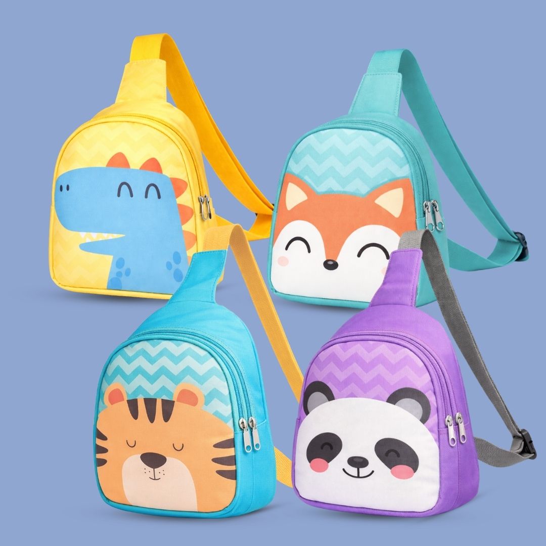 animal crossbody bags for travel Animal Print Crossbody Bag for Kids (Pack Of 4/8) – Cots and Cuddles