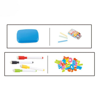 2-in-1 Standing Art Easel Board for Kids – Double Sided Whiteboard & Blackboard