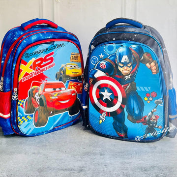 Magnetic Flap Design School Backpack for Kids