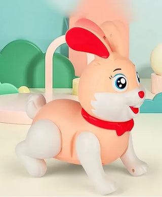 Rabbit Walking Toy with Flashing Lights and Musical Fun for Babies (Random Colour)