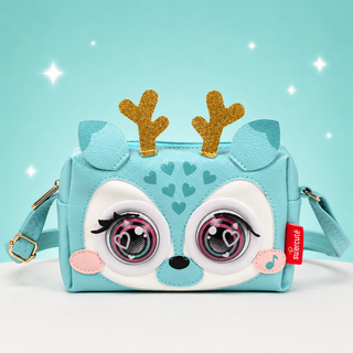 Blinking Eyes Musical Animal Sling Bag for Girls | Kawaii Crossbody Purse