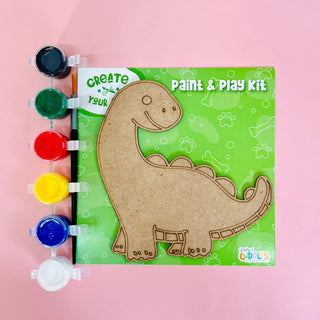 Dinosaur Paint & Play Kit – Create Your Own MDF Dino Art Set for Kids (Pack Of 4)