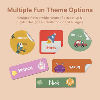 Personalized Name Labels Combo - Deer Tales - Pack of 54 (PREPAID ORDER)