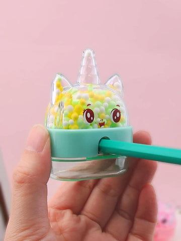 Cute Unicorn Design Pencil Sharpener for Kids (Random Colour)