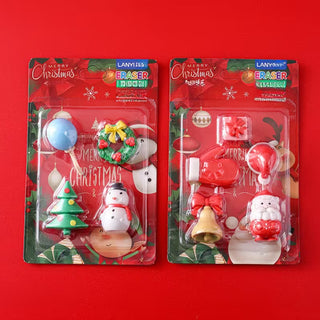Christmas Theme Eraser Gift Set Pack of 5/4