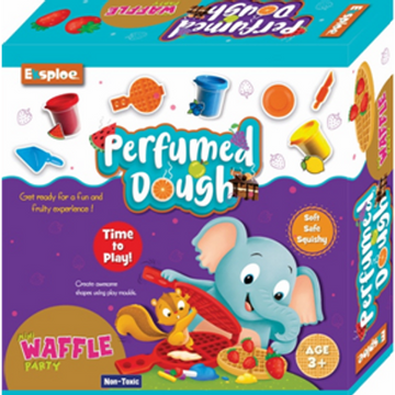 Mini Waffle Party Perfumed Dough Kit for Kids 6+ Educational DIY Kit
