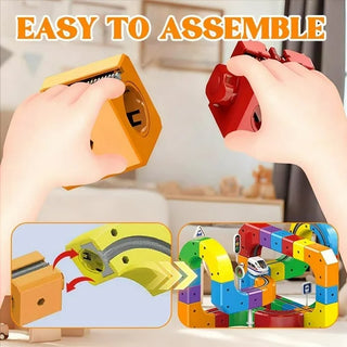 DIY Magnetic Train Building Blocks – Electric Anti-Gravity Track Set (51/32 Pcs Block Set)