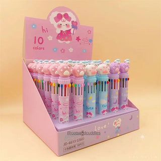 Adorable Paw Print Design Multicolor Pen: Leave Your Mark with Whimsical Style