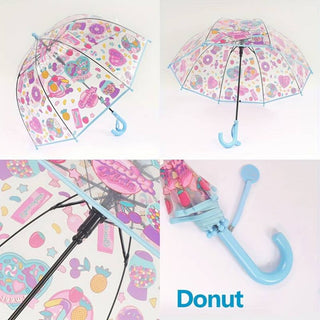 Premium Quality Candy Theme Printed Transparent Umbrella For Kids