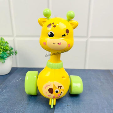 Cow and Giraffe Swinger Press and Go for Kids
