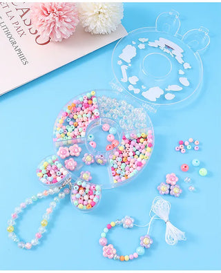 Bunny Design Diy Jewellery Making Kit with Pearl Bracelet (Random Beads)
