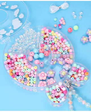 Bunny Design Diy Jewellery Making Kit with Pearl Bracelet (Random Beads)