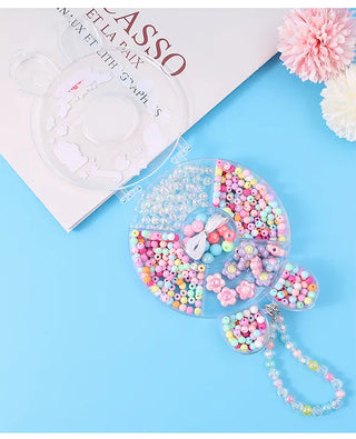 Bunny Design Diy Jewellery Making Kit with Pearl Bracelet (Random Beads)
