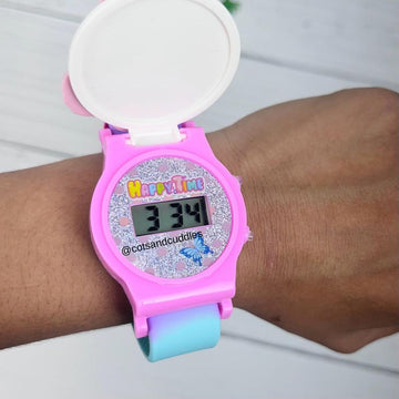 Cute and Colorful: Happy Time Animal Electronic Watch for Kids (Girls)
