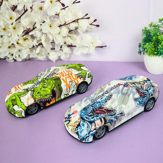 Dinosaur Print Remote Control Racing Car Toy