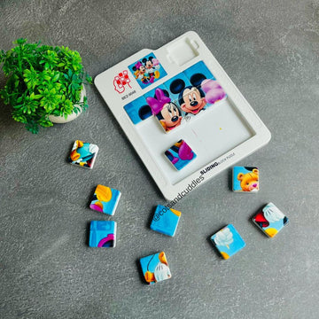Mickey Mouse 16pc Sliding Block Puzzle: Slide into Fun with Mickey and Friends