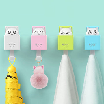 Whimsical Wildlife: The Adorable Cat Retractable Hook for Home Storage