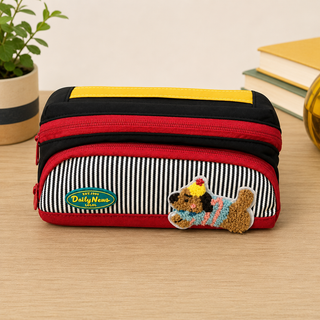 Cute Puppy Pencil Pouch for Kids | Large Capacity School Supply Organizer