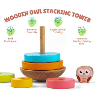 Wooden Rocking Owl for Kids
