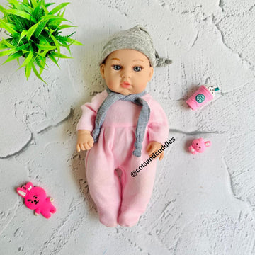 Boy Doll with Realistic Baby Sound for Girls (Onesie Suit)
