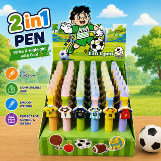 Football Jersey 2-in-1 Pen | Ball Pen + Highlighter