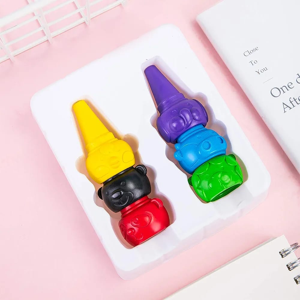 Creativity Unleashed: 3D Animal Finger Crayons for Kids