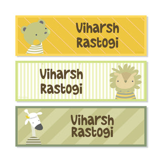 Waterproof Name Labels - Animal Hugs - Pack of 90 labels - (PREPAID ONLY)