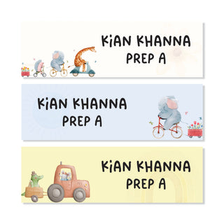 Waterproof Name Labels - Wild & cute - Pack of 90 labels - (PREPAID ONLY)