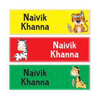 Waterproof Name Labels - Bright & Wild - Pack of 90 labels - (PREPAID ONLY)