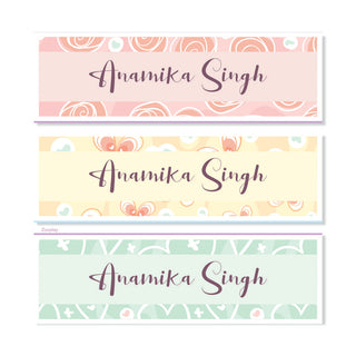 Waterproof Name Labels - Pretty Petals - Pack of 90 labels - (PREPAID ONLY)