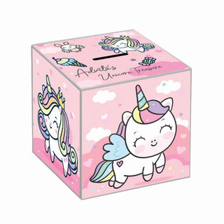 My Money Box personalised -  Unicorn Sparkle (PREPAID ONLY)