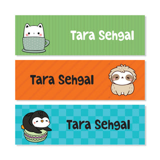 Waterproof Name Labels - Kawai Cuties - Pack of 90 labels - (PREPAID ONLY)